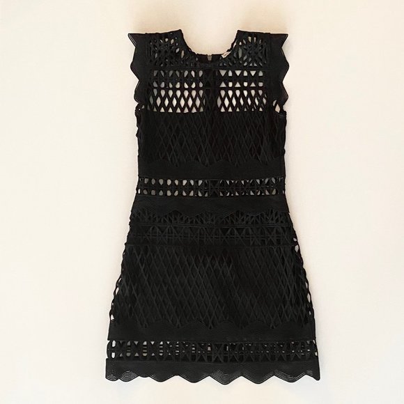 Black Lace Mini Dress - Picture 1 of 2